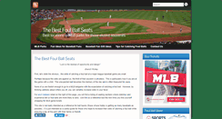 Desktop Screenshot of bestfoulballseats.com